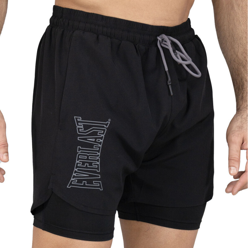 SHORT 2IN1 MEN POLY/SPX EVERLAST SLAM IV CH M6 BLACK