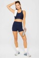 Top No-Bounce High Impact Sports Bra Mujer Deep Navy/Classic White