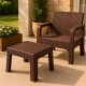 Mesa ratán MARRON