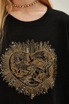 Remera Heart Sunny Negro