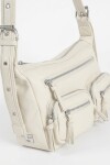 Bandolera doble bolsillo crudo