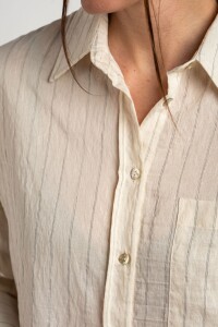 Camisa Rayada Nácar