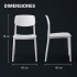 Silla Comedor ComboHome Venecia Pack X4 Blanco 1