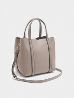 Bolso Tote Con Bandolera M gris