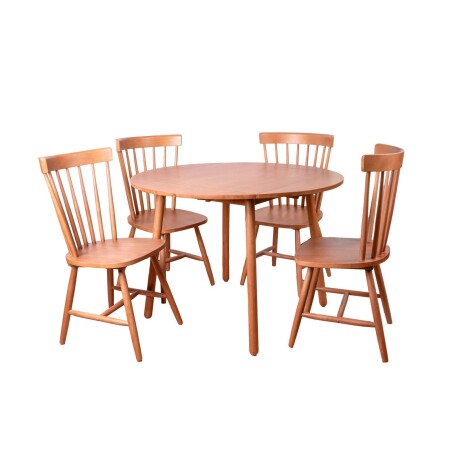 JUEGO DE COMEDOR MADERA MARRON BLOOMY