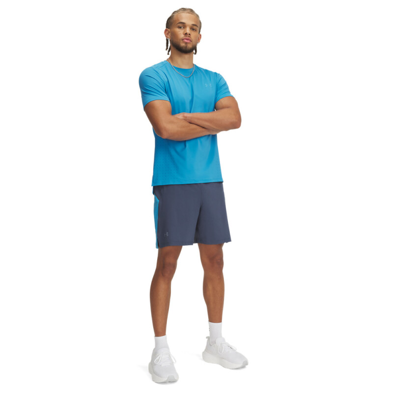 UA LAUNCH PRO 7'' SHORTS-BLU GRY-045