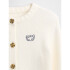 FRCH LOGO CARDI IVORY FROST