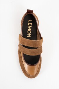Chatita Cuero Combinada Camel