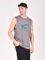 MUSCULOSA CALIFORNIA GRIS OSCURO