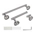 Set Accesorios De Baño Juego De 4 Piezas De Acero Inoxidable Percha Organizador Imback Color Plateado Set Accesorios De Baño Juego De 4 Piezas De Acero Inoxidable Percha Organizador Imback Color Plateado