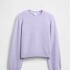 FAST CASHSOFT SWEATER_CREW PURPLE HEATHER 450