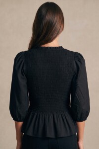 Blusa Smock Negro