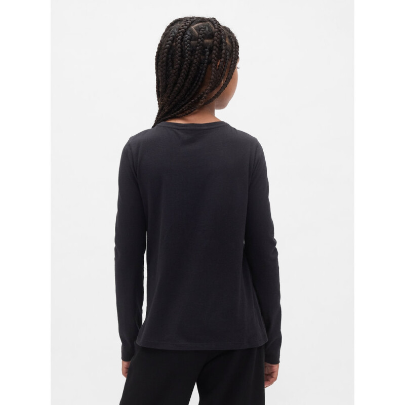 V-FRCH LS LOGO TEE BLACK 18