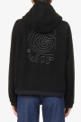 W' HOODED HELIX FLEECE JACKET Negro