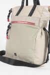 Mochila shopper bolsillos beige