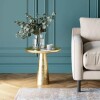 MESA AUXILIAR PLATEAU UNO Bronce - -
