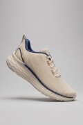 Calzado Deportivo. BEIGE Y AZUL