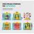 Cubo de Actividades Infantil 5 en 1 Elefante CELESTE