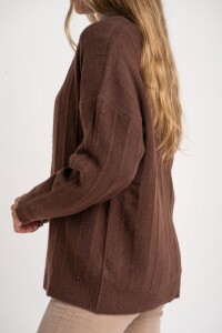Cardigan Texturado Chocolate