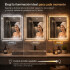 Espejo De Baño Led 60 X 80cm Led12 Desempañador ESPEJO RECTANGULAR LED12 60X80