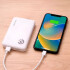 Cargador Portatil Power Bank Led Usb C 5000ma Cable Goldtech Color Blanco
