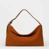 Cartera al hombro Bamboo en cuero gamuza Oxido