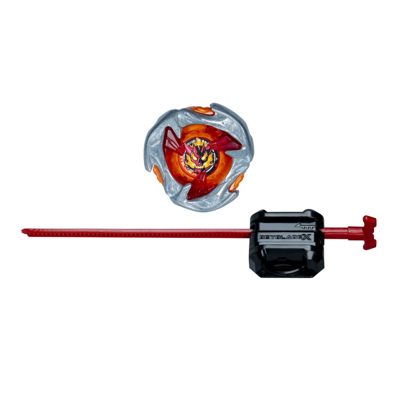 Beyblade X Xtreme Trompo + Lanzador Hasbro UX Hammer Incendio 3-70H