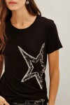Remera Star Line Negro