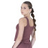 CROP TANK POLY/SPX FEM EVERLAST E-DAY WI WINE