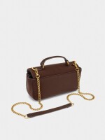Bolso Bandolera Acolchado Textura Suave marron