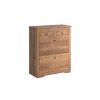 Comoda Zapatera Madera Maciza Linea Mexicana Oscura