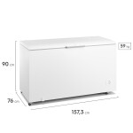Freezer Horizontal Frío Humedo 521 Lts Blanco INVERTER Blanco