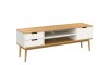 Rack para TV - Linea Nórdica Roble/Blanco