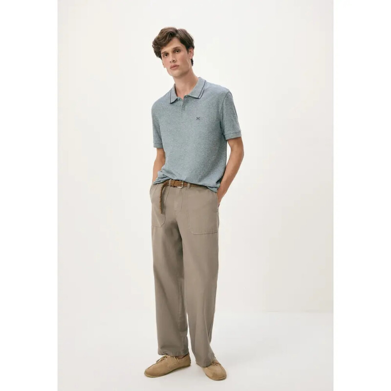 CAMISA POLO MM MASC CINZA MESCLA