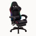 Silla Gamer Con Luces Led Ergonomica Escritorio y apoyapies con Cuero Sintético Imback Color Negro Silla Gamer Con Luces Led Ergonomica Escritorio y apoyapies con Cuero Sintético Imback Color Negro