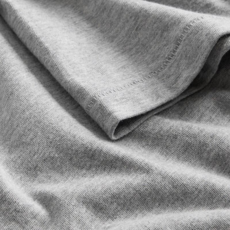 SS CLOSEKNIT CREW - 23 1/2 BC15 LT GREY HEATHER