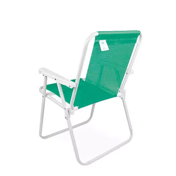 SILLA ALTA ACERO SANNET VERDE VERDE