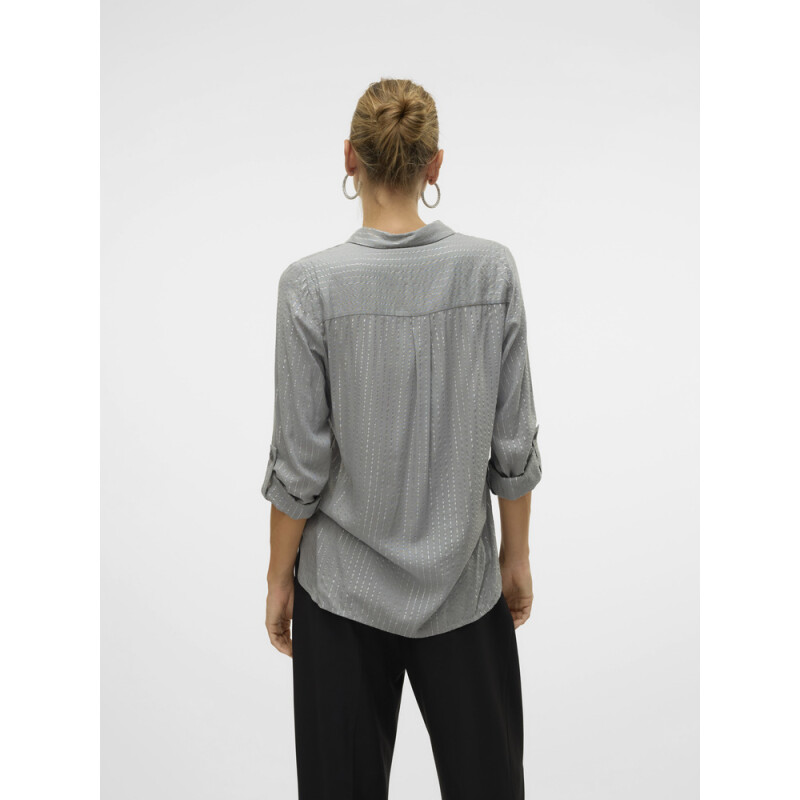 VMBUMPY LS GLITTER SHIRT WVN GA NOOS CORE-12 1 Griffin/Stripes Silver