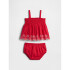 V-G EYELET TANK SET PURE RED V2