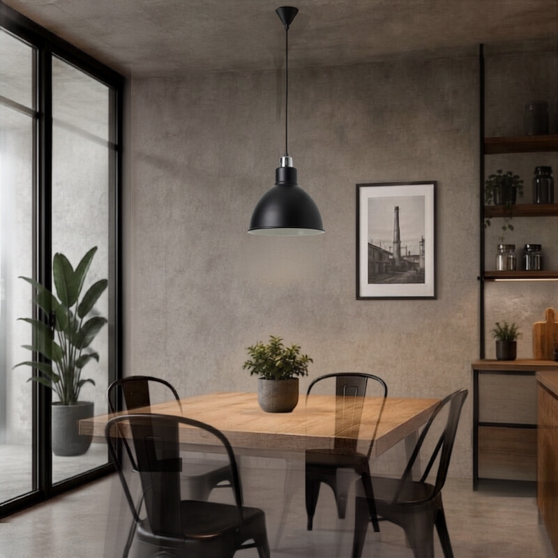 ARTEFACTO COLGANTE DECORATIVO ALPHA Lámpra Colgante Alpha Negro