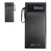 Power bank, banco de energia de 10.000 mAh de carga rápida Negro
