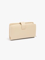 Cartera Con Textura L beige