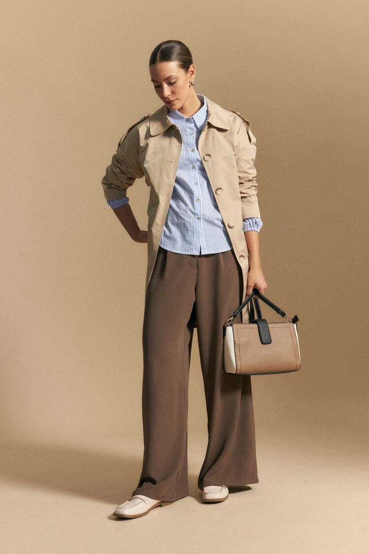 CAMISA FLORIO Blanco/Celeste