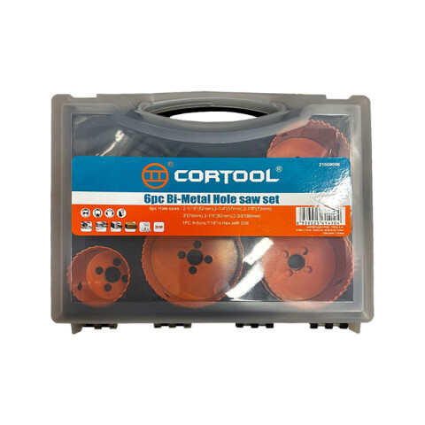 Juego de sierras mechas copa bimetálica 6 piezas CT5902