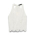 VMLYNG SL HALTERNECK BROD ANGLAISE VEST SNOW WHITE
