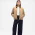 V-QUILTED PUFFER FASHION JKT GOLDEN KHAKI 868