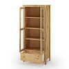 Cristalero 2 Puertas 1 Cajón Material Natural - Mari Miel
