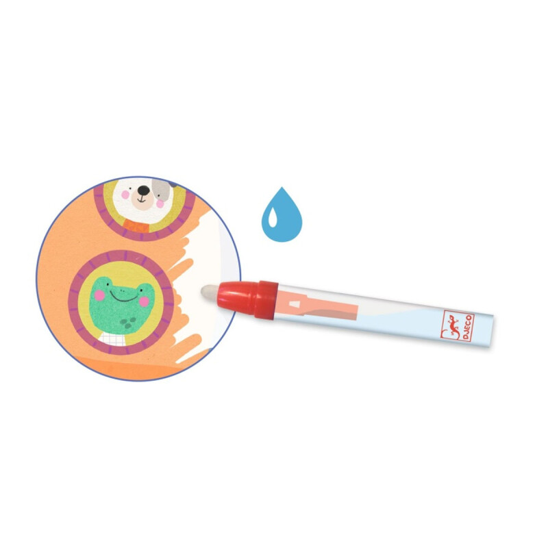 Laminas mágicas pequeñas para pintar Djeco En la carretera Laminas mágicas pequeñas para pintar Djeco En la carretera