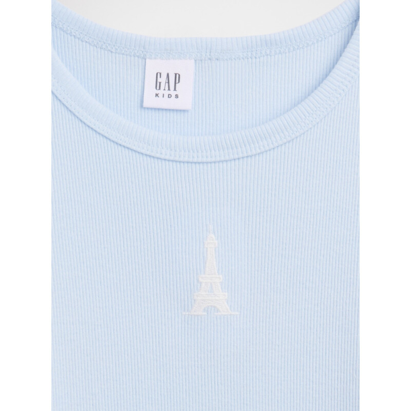 V-SU SS RIB TEE ESSENTIAL BLUE