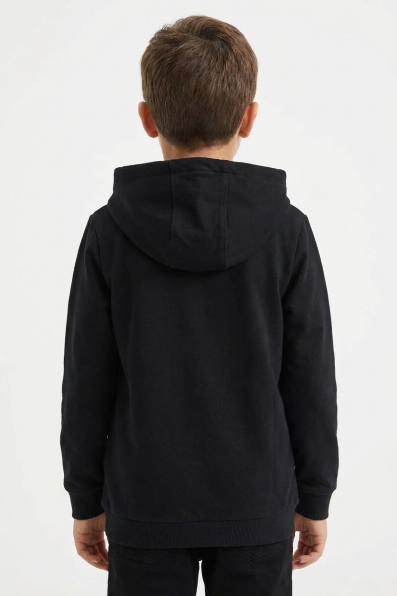 Buzo estampado NEGRO